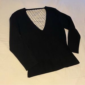 Wayne Rodgers Rhinestone Corset Backed Blouse